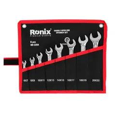 آچار سری 8 عددی دوسرتخت کیفی کد RH-2204 برند رونیکس
