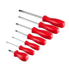 ست پیچ گوشتی دسته پلاستیکی تک رنگ کد RH-2705 برند رونیکس