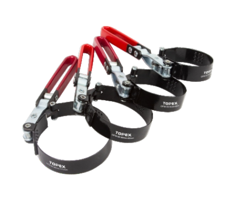 آچار فیلتر تسمه ای تاشو (سایز 73 الی 85 میلی متر) برند تاپکس