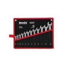 آچار سری 12عددی یکسر تخت یکسر رینگ کیفی کد RH-2158 برند رونیکس